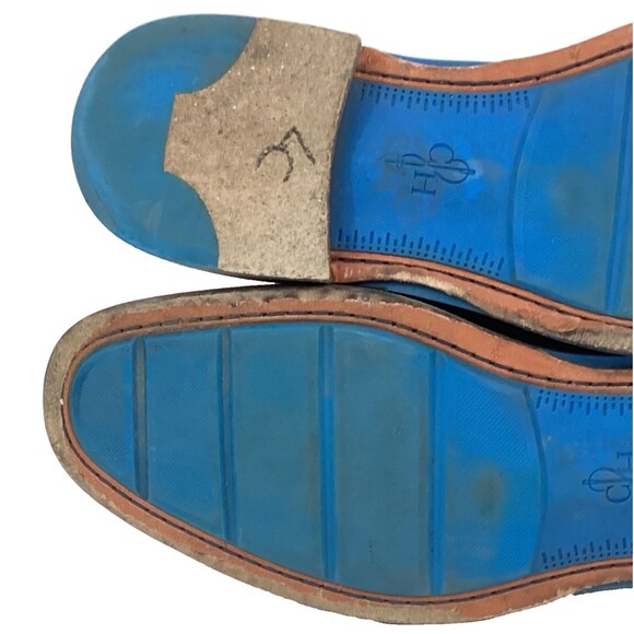 Cole Haan Great Jones Men's 10.5(M) Blue Suede & Synthetic Wingtip Oxford C11070 - Picture 7 of 9